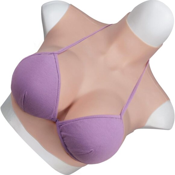 Costume Silicone Breast Form Breast Plate Size D - Picture 4 of 6